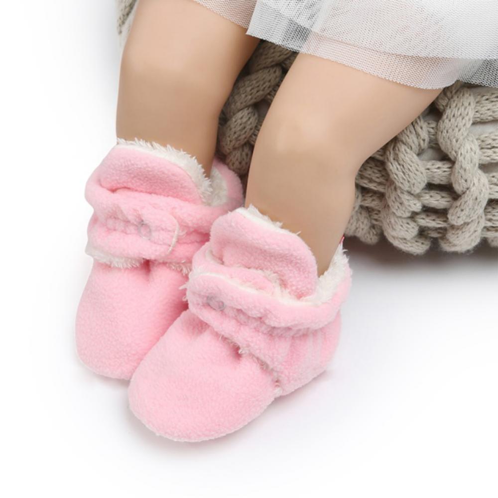 Infant Baby Girls Boys Snow Booties Warm Fleece On Suede Soft Sole Non-Slip Bottom Winter Socks Shoes Infant Baby Girls Boys Snow Booties Warm Fleece On Suede Soft Sole Non-Slip Bottom Winter Socks Shoes